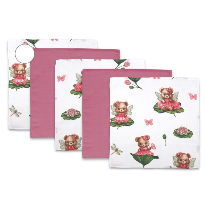 Muslīna mini autiņi komplekts "Mini" 5 gab.  38x38 cm Mis