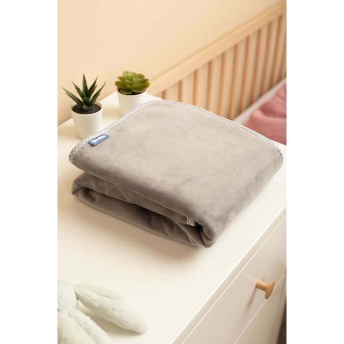 Bērnu pleds "SIlky velvet grey" 100x80 cm