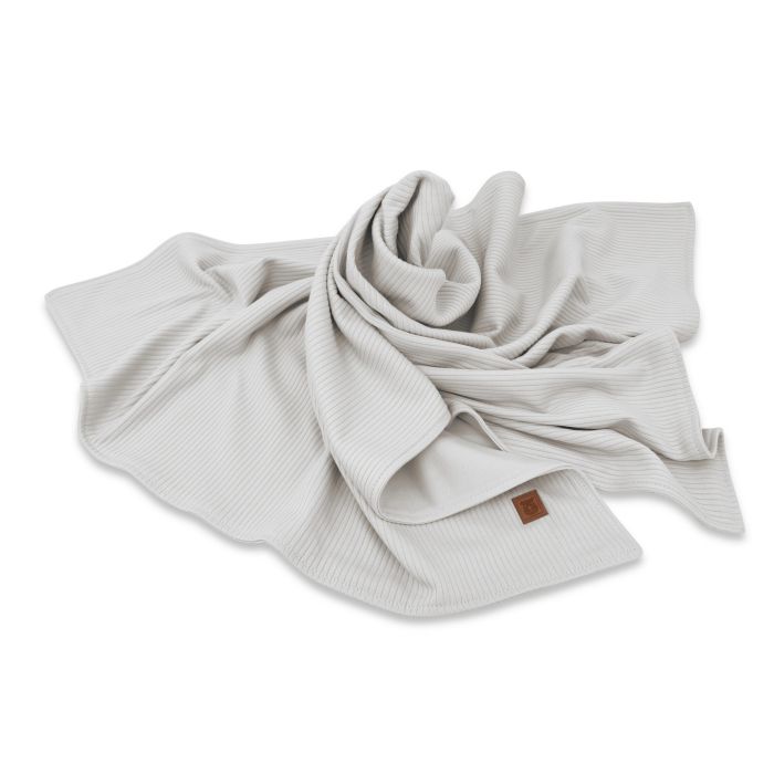 Kokvilnas bērnu sega "Interlock grey" 100x75cm 