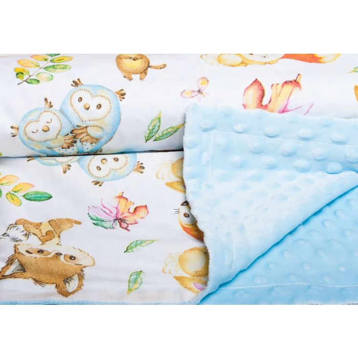 Bērnu pleds 100x75cm "Companions" zils 