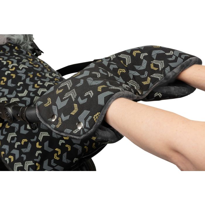 Ratu cimdi, muftas "Bundle up" melns