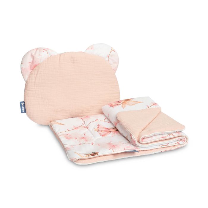 Muslīna komplekts bērniem "Fairies" pleds un spilvens