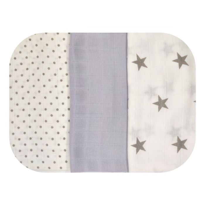 Muslīna autiņi komplekts "Stars" 3 gab.