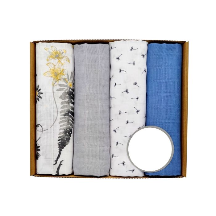 Muslīna autiņi komplekts "4" 4 gab. 