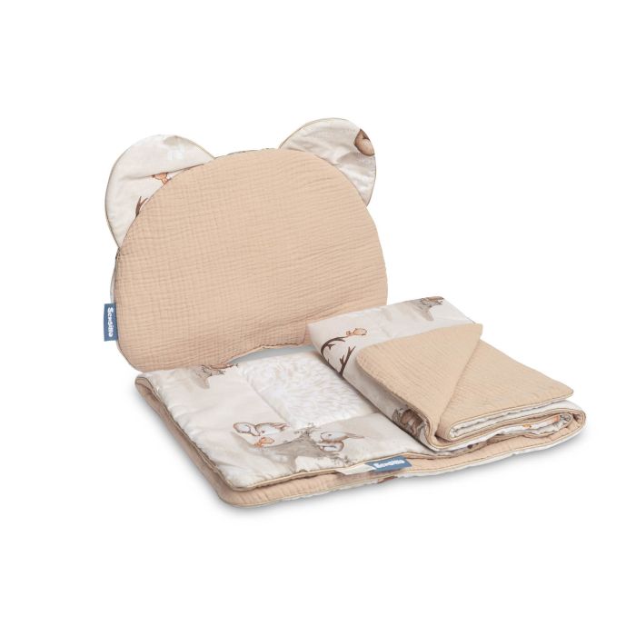 Muslīna komplekts bērniem "Soul friends" pleds un spilvens