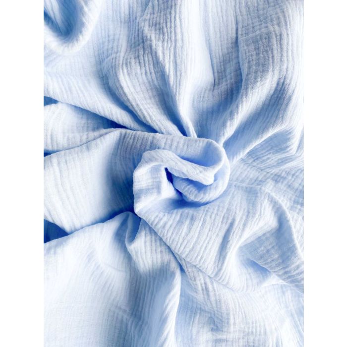 Muslīna palags berniem 120x60 "Soft as a cloud" - zils