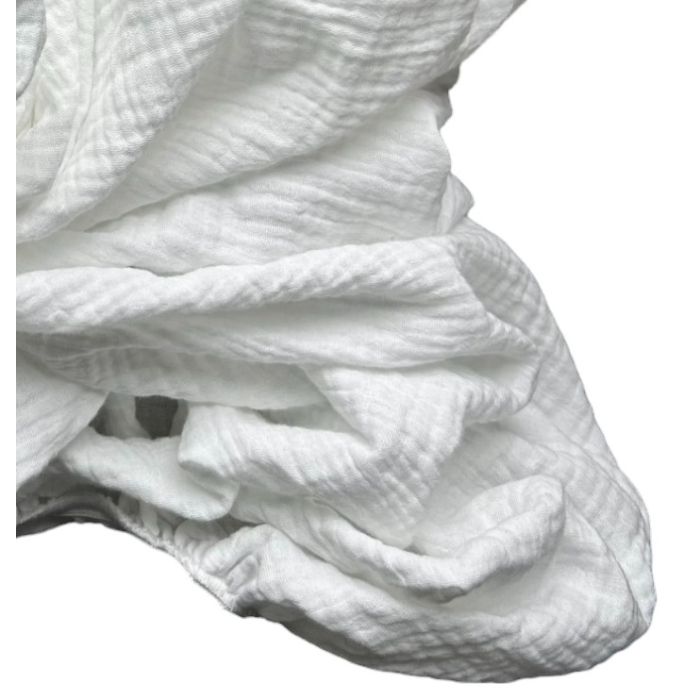 Muslīna palags berniem "Soft as a cloud" - balts