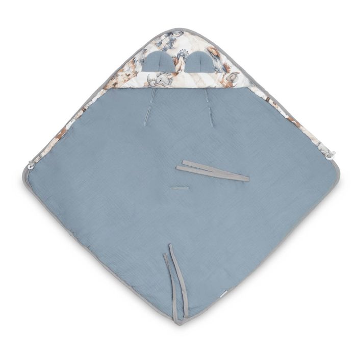 Autosēdeklīša muslīna guļammaiss "Draco" 90x90 cm jeans