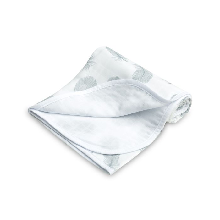 Bērnu muslīna sedziņa  "Light feathers" 80x100 cm 