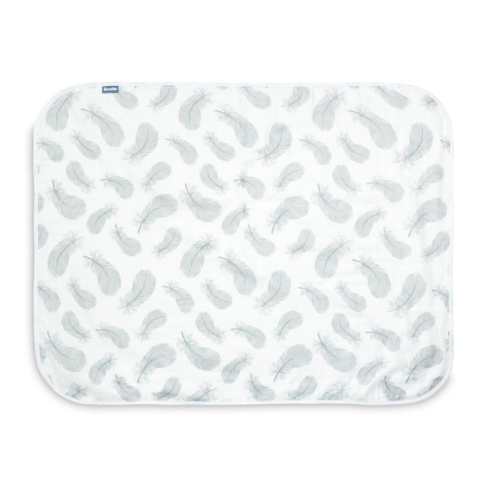Bērnu muslīna sedziņa  "Light feathers" 80x100 cm 