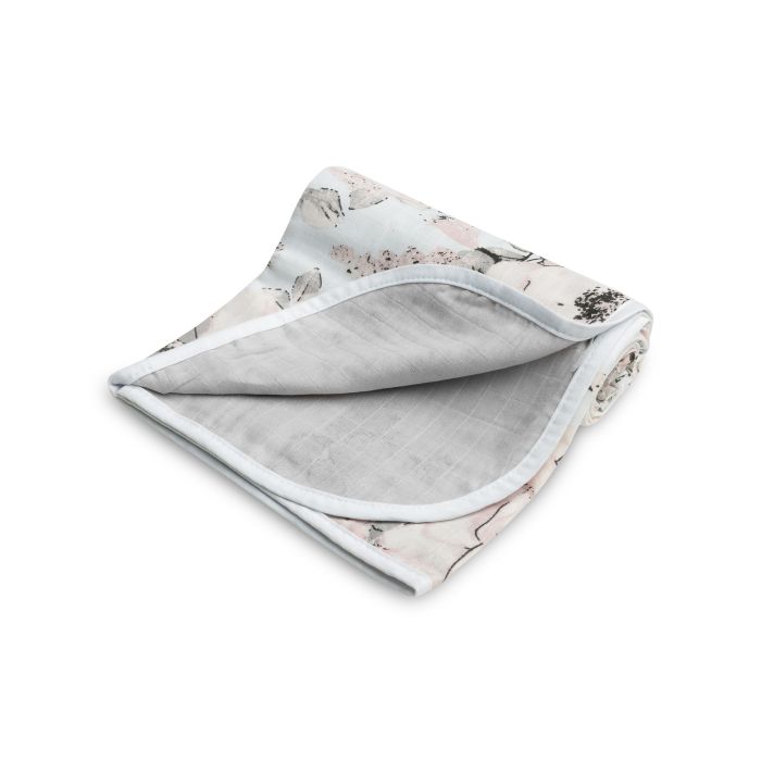 Bērnu muslīna sedziņa  "Light flowers" 80x100 cm 