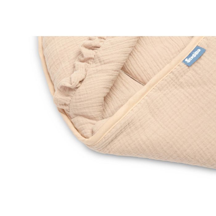 Autosēdeklīša muslīna guļammaiss "Natural" 90x90 cm beige