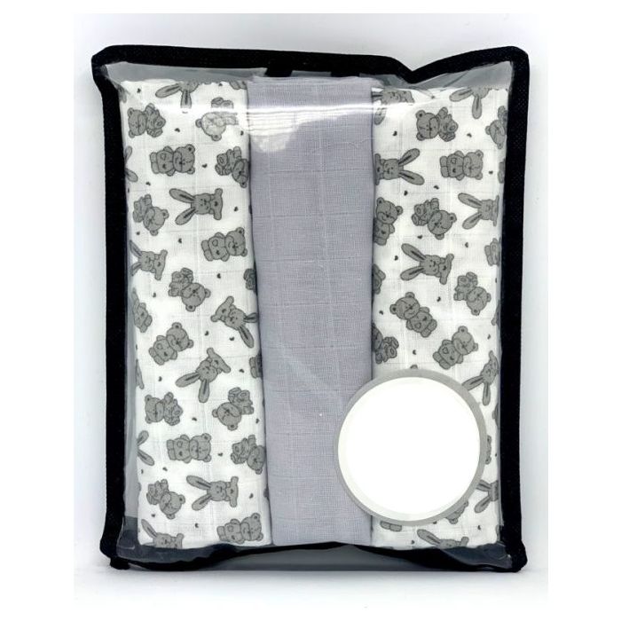 Muslino vystyklų rinkinys kūdikiams