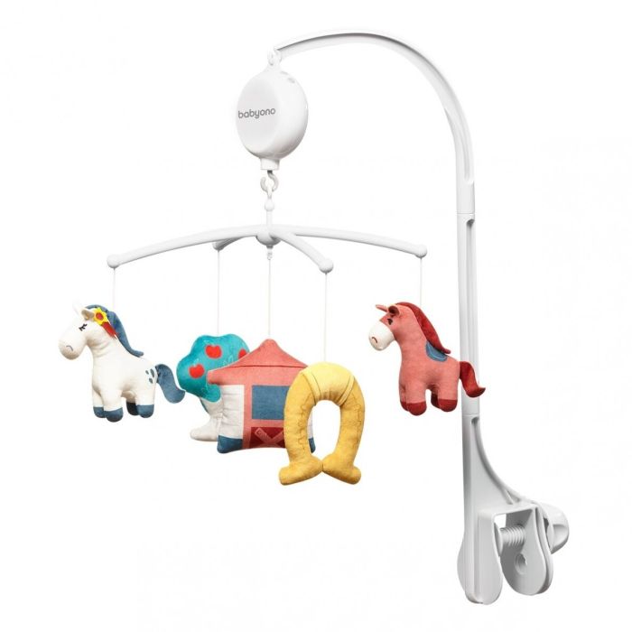 Muzikālais karuselis mazuļa gultiņai "My little pony" ar mīkstām mantiņām