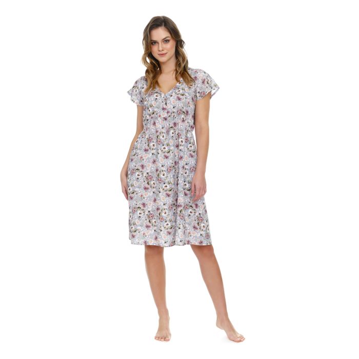 Kokvilnas naktskrekls grūtniecēm un barojošām "Alina" flowers 