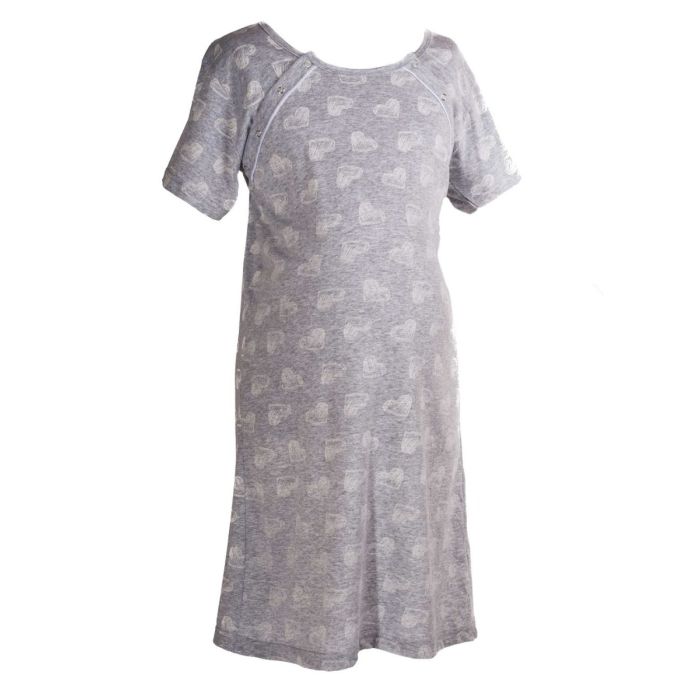 Kokvilnas naktskrekls grūtniecēm un barojošām "Heartbeat"