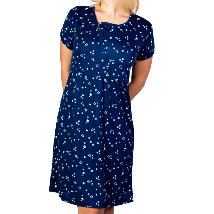 Kokvilnas naktskrekls grūtniecēm un barojošām "Shine bright"