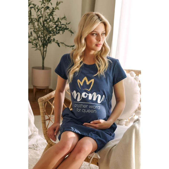 Kokvilnas naktskrekls grūtniecēm un barojošām "Mummy" cosmos