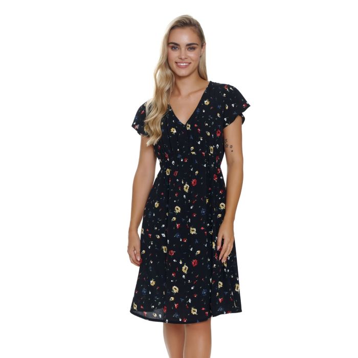 Kokvilnas naktskrekls grūtniecēm un barojošām "Alina" folk flowers 