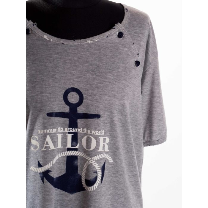 Kokvilnas naktskrekls grūtniecēm un barojošām "Sailor"