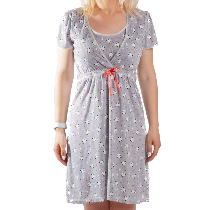 Kokvilnas naktskrekls grūtniecēm un barojošām "Girly things"