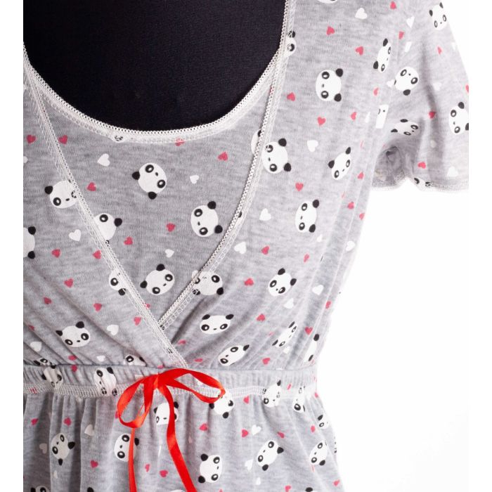 Kokvilnas naktskrekls grūtniecēm un barojošām "Girly things"