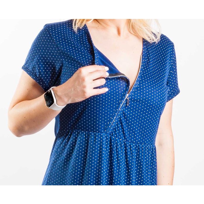 Kokvilnas naktskrekls grūtniecēm un barojošām "Dotty"