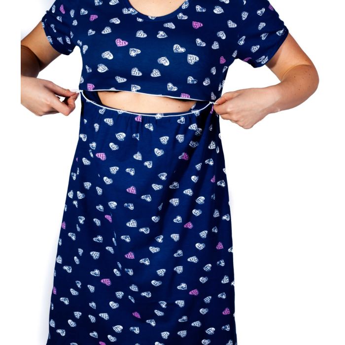 Kokvilnas naktskrekls grūtniecēm un barojošām "You R Lovely"