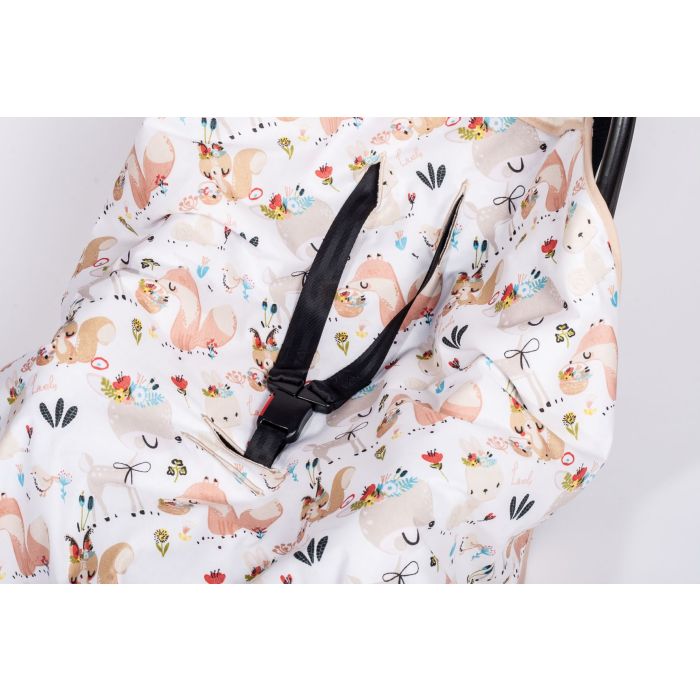  Sedziņa / konverts autokrēsliņām "Best friends" 80x80 cm