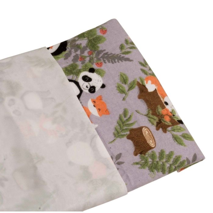 Flaneļa autiņš ūdens necaurlaidīgi Maxi 45x115cm  "Panda"