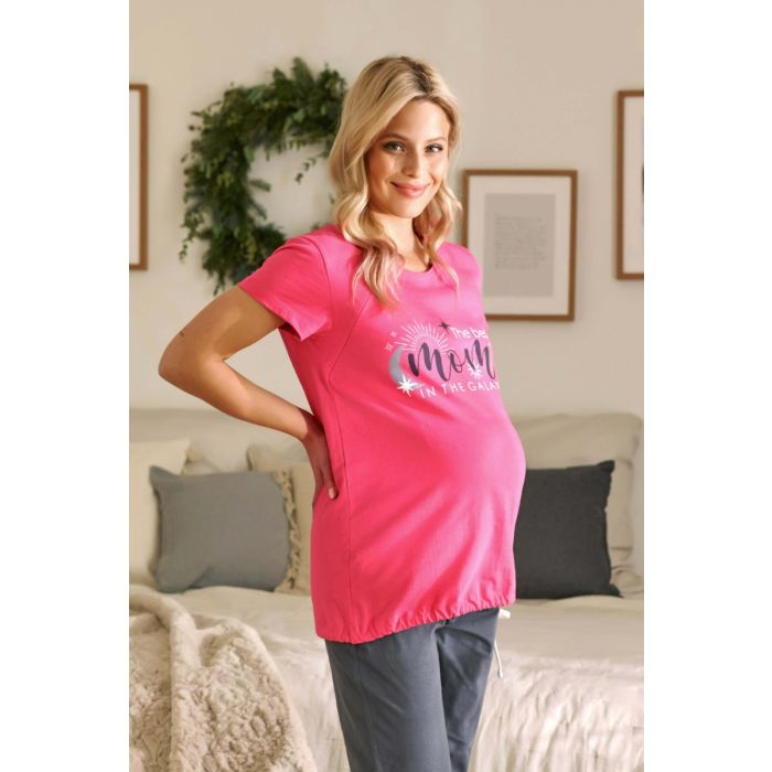 Pidžamas grūtniecēm "Mommy peony"