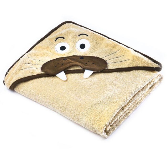 3D dvielis mazulim "Seal" ar galvassegu 100x100cm "frotte" bēšs