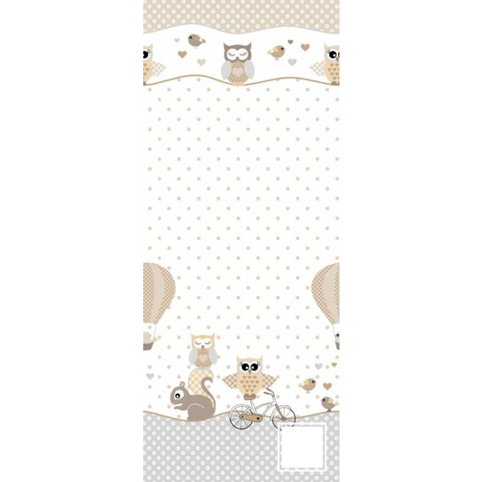 Bērnu palags ar gumiju "Owls"  120x60