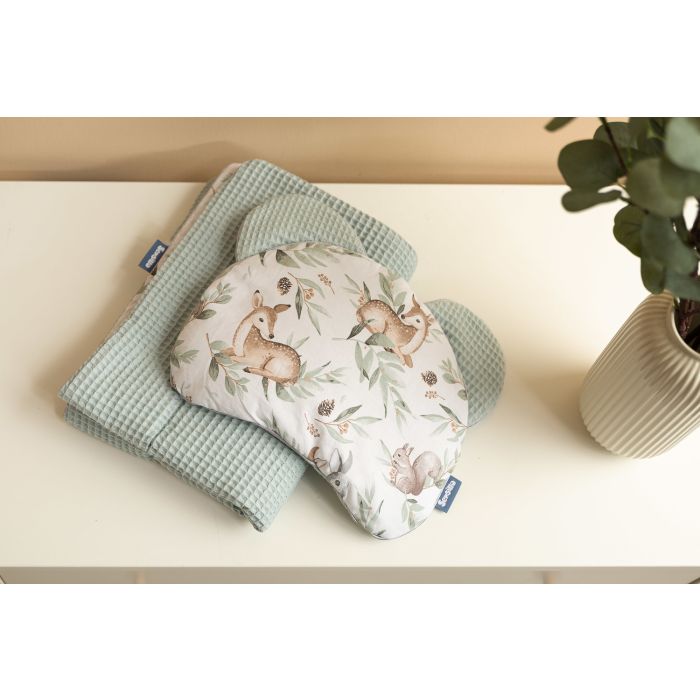 Komplekts "Deer" pleds 56x76 cm un spilvens 36x28 cm