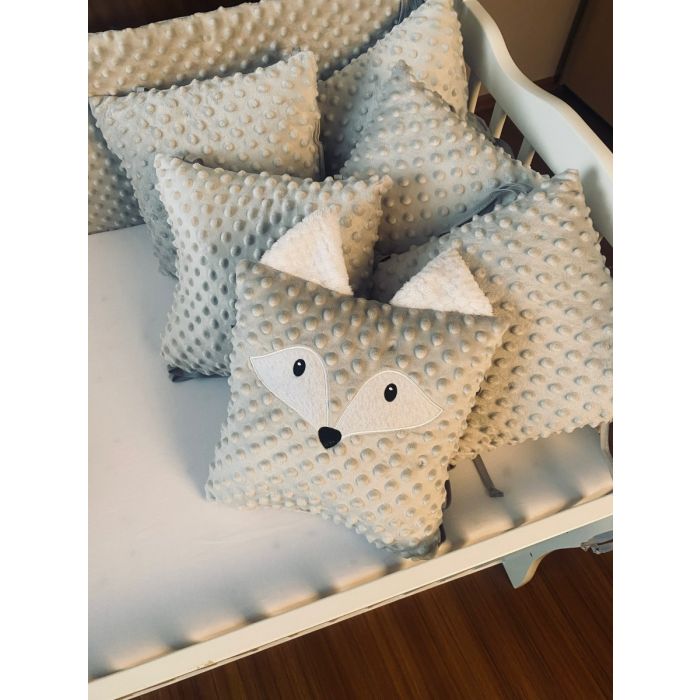 Lovytės apsaugėlės -pagalvėlės 180 cm "Cosy clouds" su lapiuko aplikacija