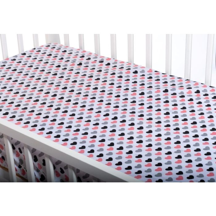 Bērnu palags ar gumiju "Love is"  120x60