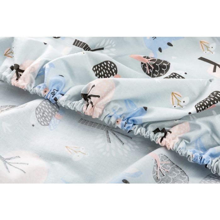 Bērnu palags ar gumiju "Rudolf"  120x60 pelēks