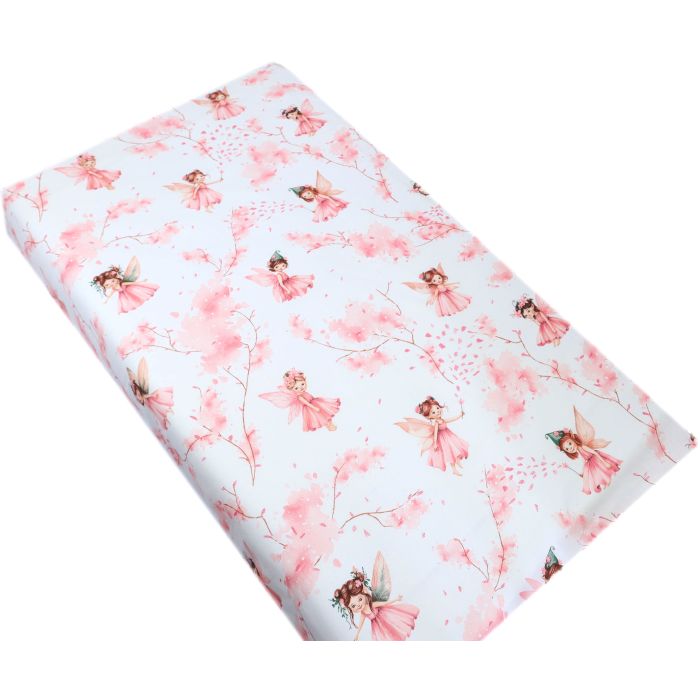 Bērnu palags ar gumiju "Fairies rose"