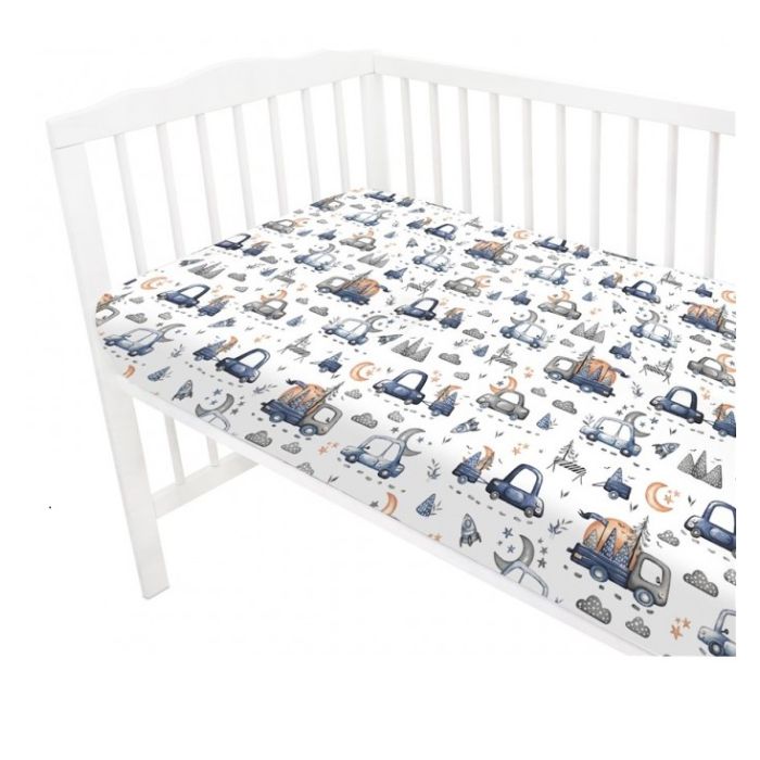 Komplekts jaundzimušajam no 6 daļām "On road blue"