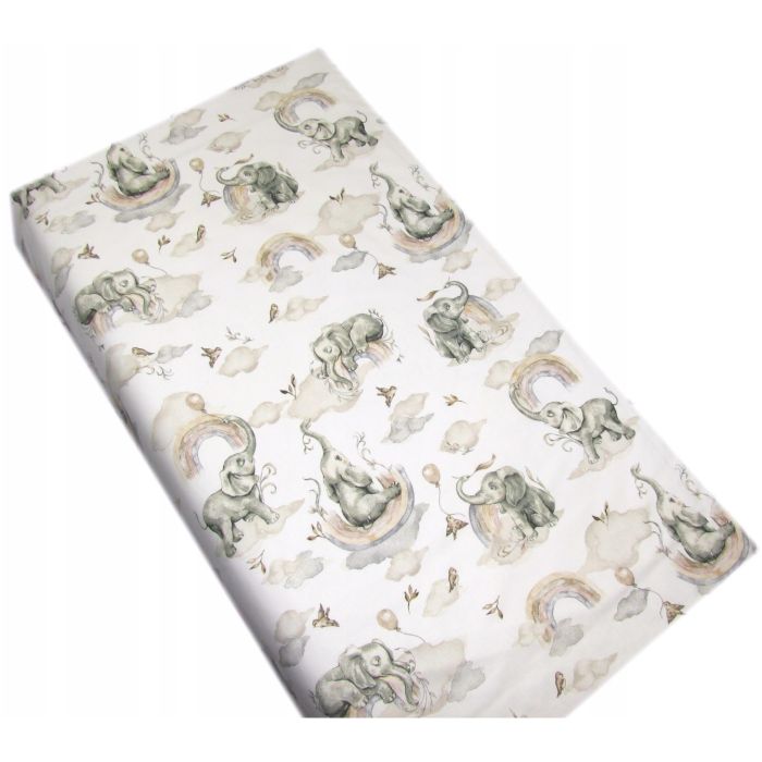 Bērnu palags ar gumiju  120x60 "Elephants"