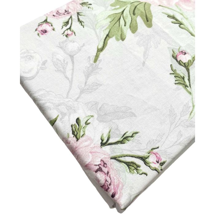 Bērnu palags ar gumiju  60x120 cm "Retro flowers" 