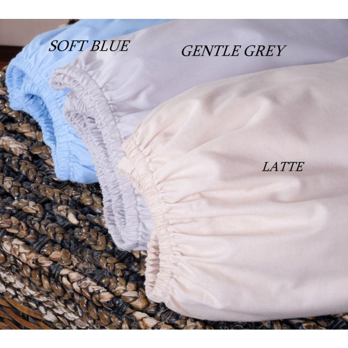 Bērnu palags ar gumiju "Gentle grey" - kokvilna 