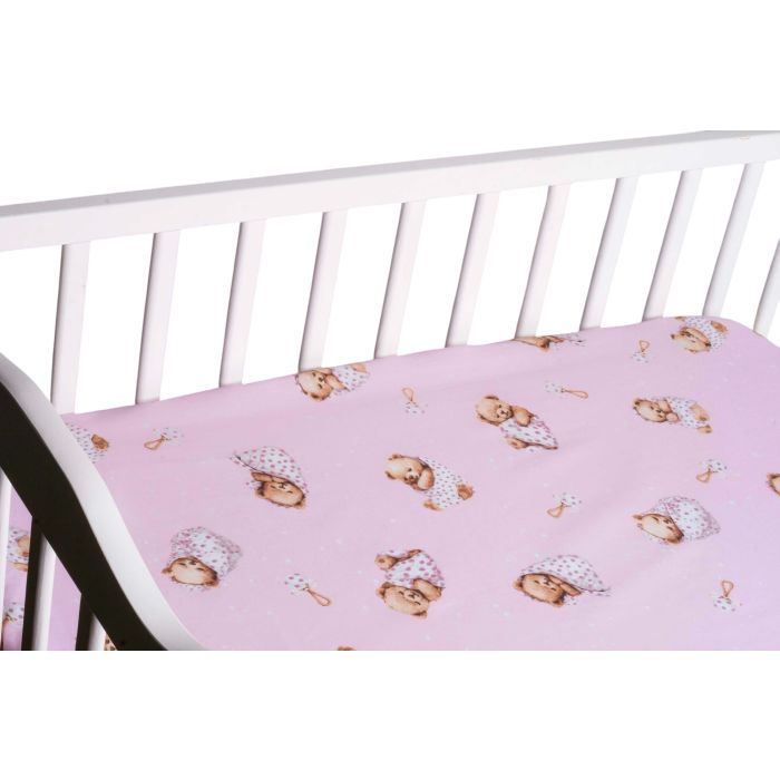 Bērnu palags ar gumiju  "Baby girl" 