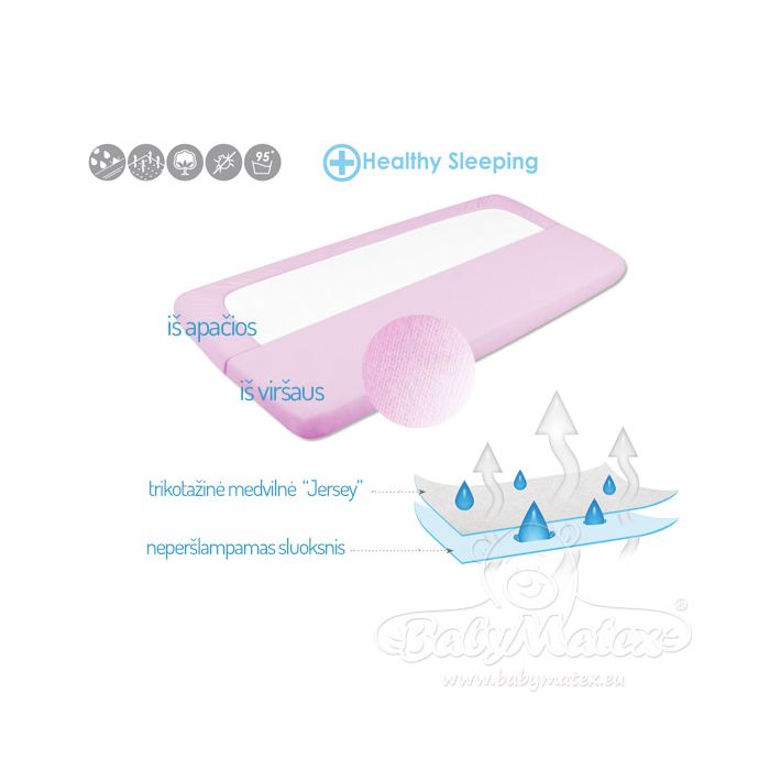 Paklodė su guma kūdikio lovytei 120x60