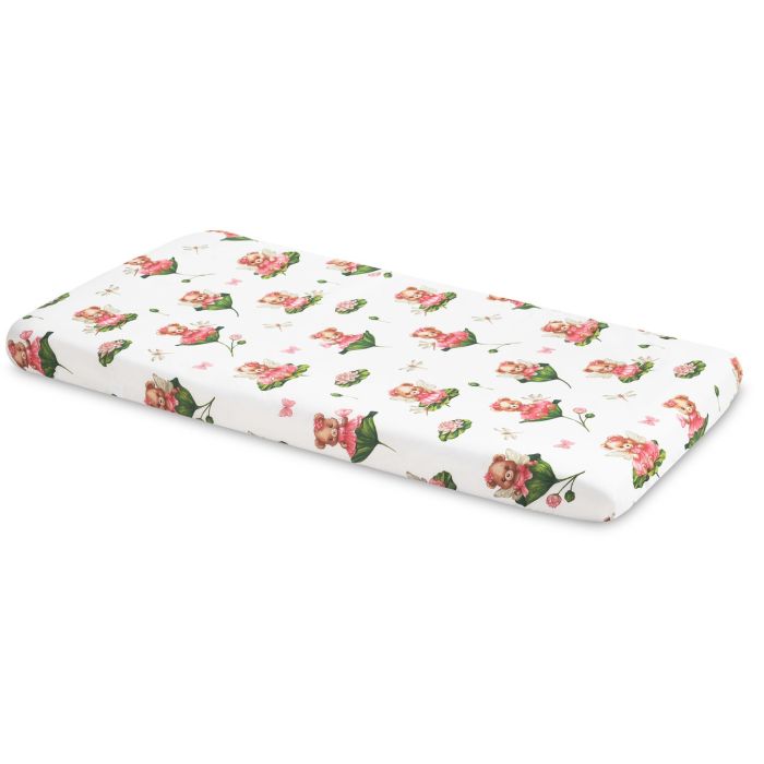 Bērnu palags ar gumiju  60x120 cm "Blossoms" 