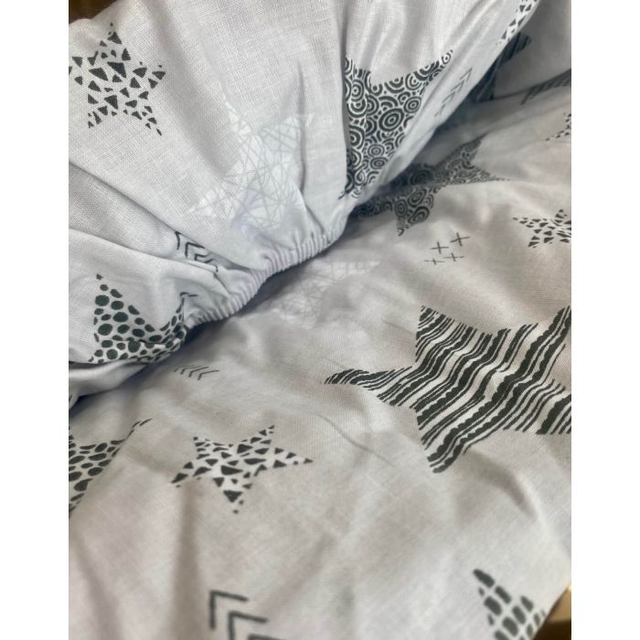 Bērnu palags ar gumiju "Galaxy grey" 120x60 