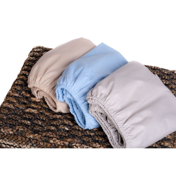 Bērnu palags ar gumiju "Soft blue"  120x60