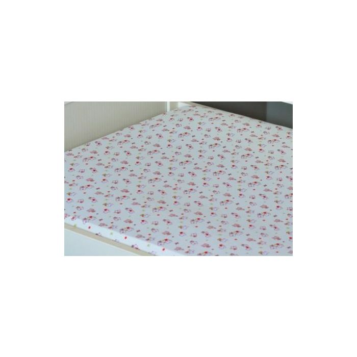 Bērnu palags ar gumiju  "Kitty" 120x60 BABYDO™