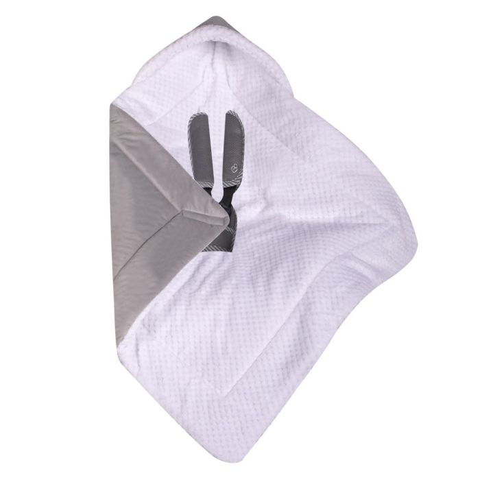 Apsildāms guļammaiss autokrēsliņa "WARM VELVET" 80x80 cm pelēks