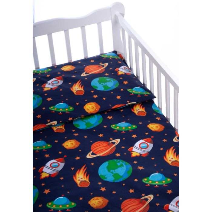 Pārvalku komplekts 135x100 "Cosmos" zils